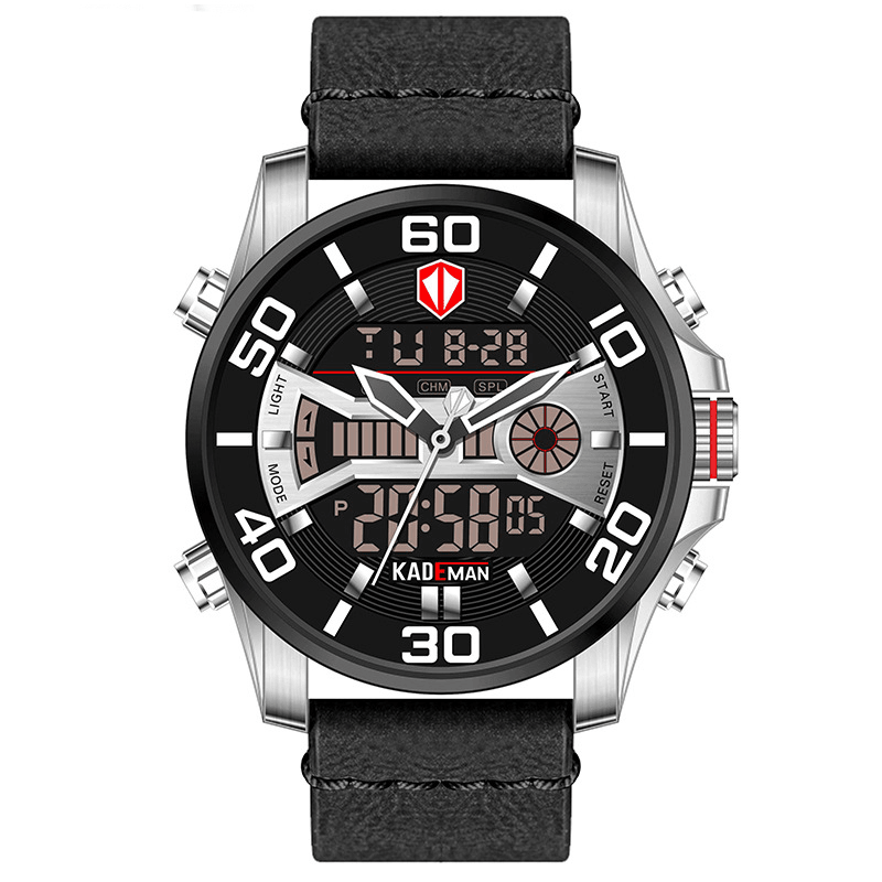 KADEMAN K6171 Sport Men Digital Watch Multifunction Alarm Clock Waterproof Dual Display Watch - Trendha