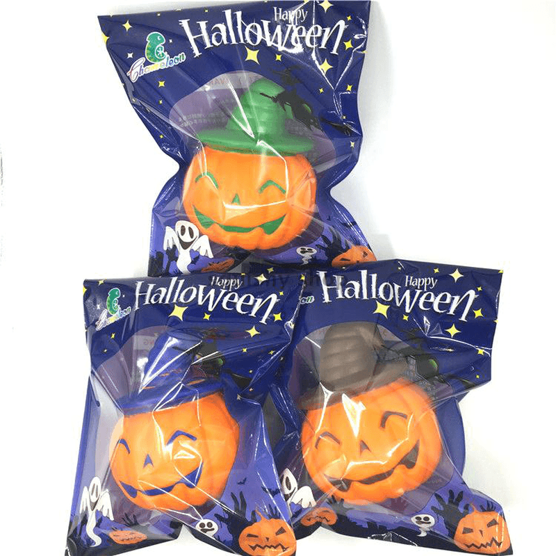 Chameleon Soft Halloween Pumpkin Witch Hat Squishy Slow Rising Stress Stretch Kids Toy Gift - Trendha