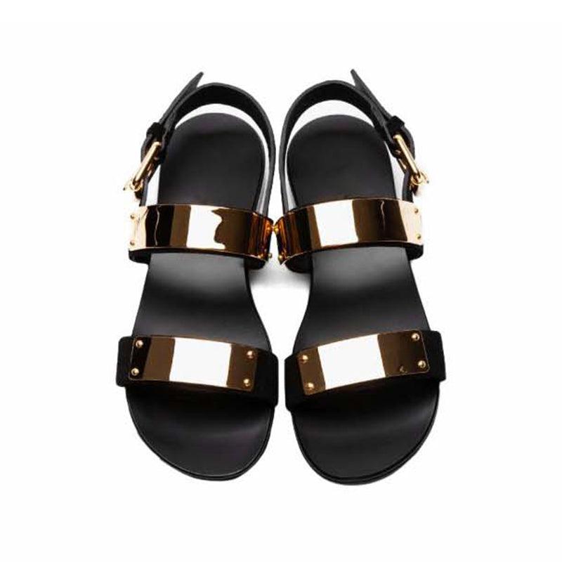 Summer Men Shoes Designer's Genuine Leather Men Sandalias Zapatos Mujer Rome Rock Fashion Mens Sandal Shoes - Trendha