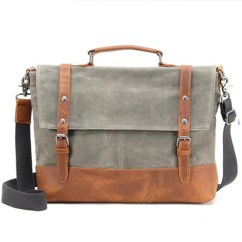 Overflowing Canvas Retro Style Men's Shoulder Bag - Trendha