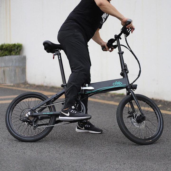 [US Direct] FIIDO D4s 10.4Ah 36V 250W 20 Inches Folding Moped Bicycle 25km/h Top Speed 80KM Mileage Range Electric Bike US Plug - Trendha