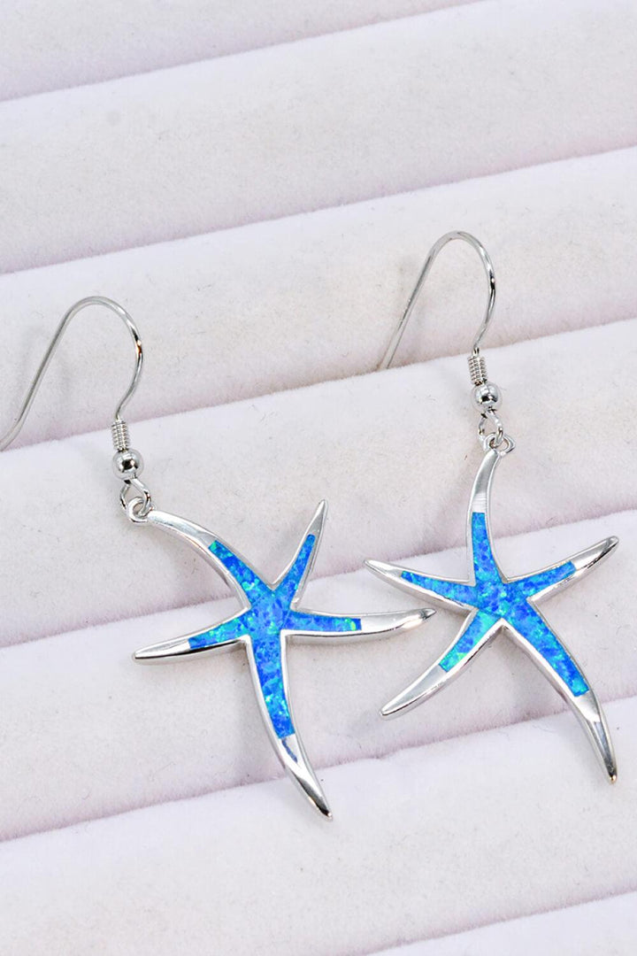 Opal Starfish Drop Earrings - Trendha