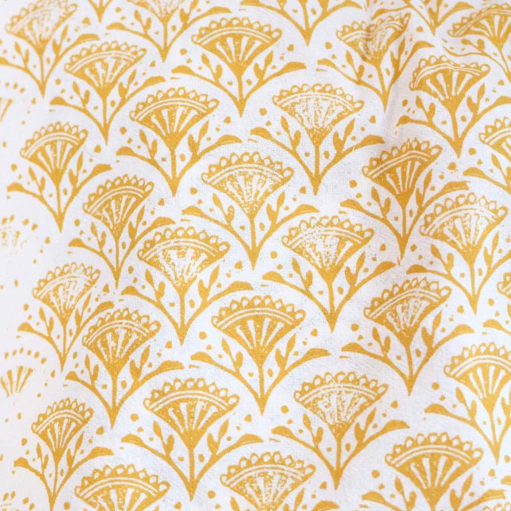 Goldenrod Floral Tea Towel - Trendha