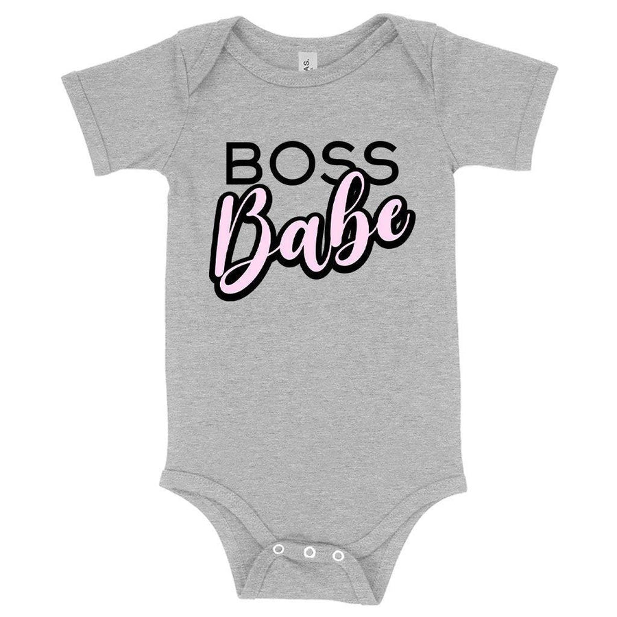 Baby Boss Babe Graphic Onesie - Trendha