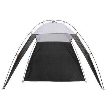 5-8 People Outdoor Beach Triangle Tent Waterproof Sun Shade Canopy Shelter Camping Hiking - Trendha