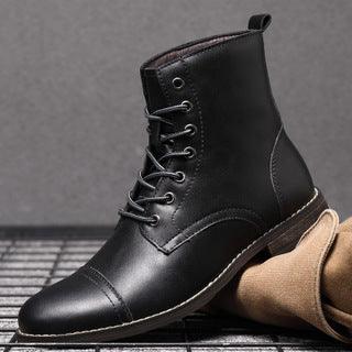High top pointed toe Martin boots - Trendha
