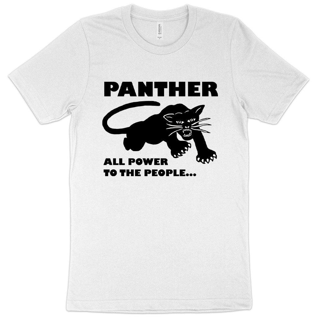 All Power to the People T-Shirt - Black Panther Men's T-Shirt - Panther Graphic Tee Shirt - Trendha