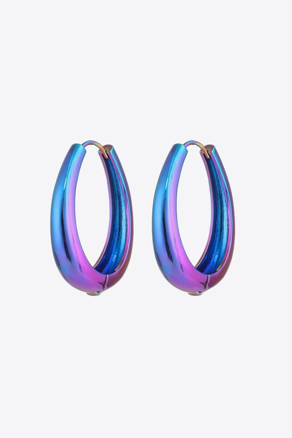 Multicolored Huggie Earrings - Trendha