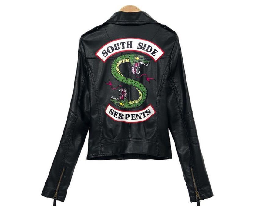 Viper Snake Leather Jacket - Trendha