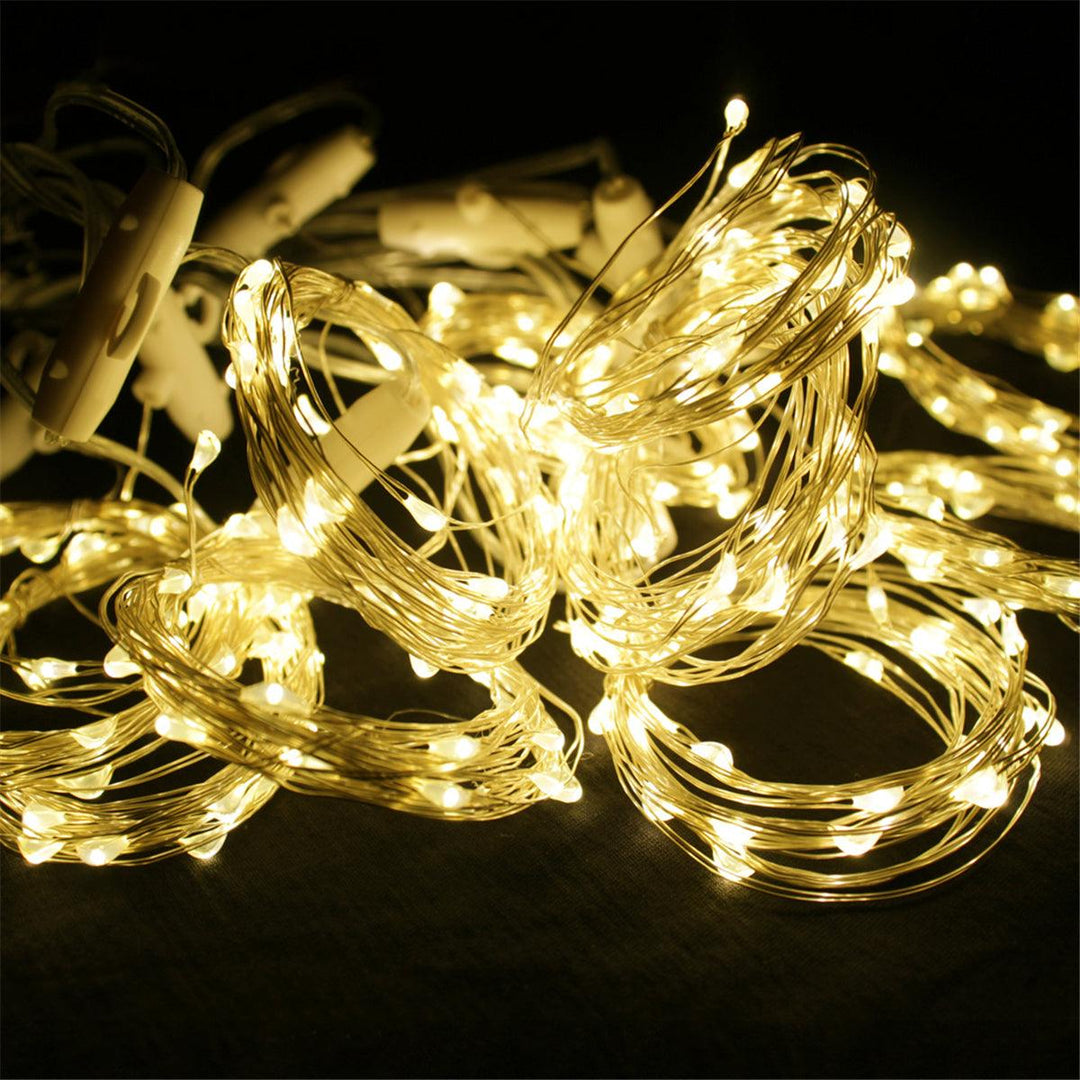 USB 5V RC Remote-Control 200/300LED Curtain Lamp String Fairy Lights Indoor Outdoor Garden Party Wedding Xmas - Trendha