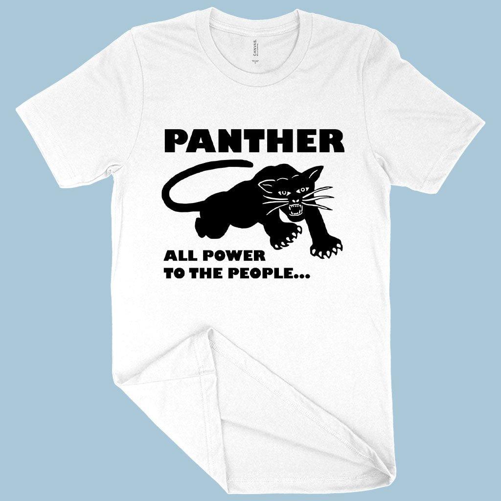 All Power to the People T-Shirt - Black Panther Men's T-Shirt - Panther Graphic Tee Shirt - Trendha