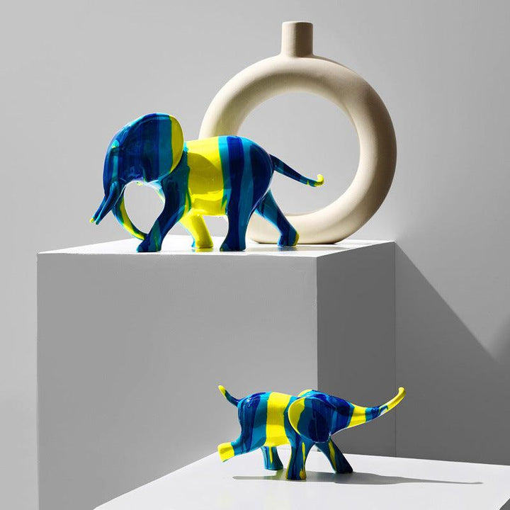 Elephant Decoration Resin Light Luxury Creative Living Room - Trendha