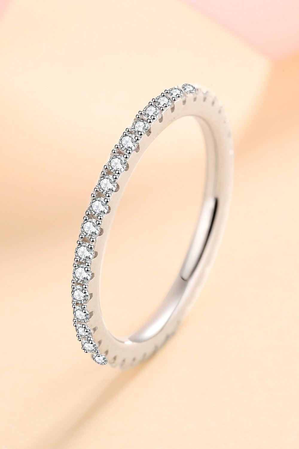 Curious Time 925 Sterling Silver Moissanite Ring - Trendha
