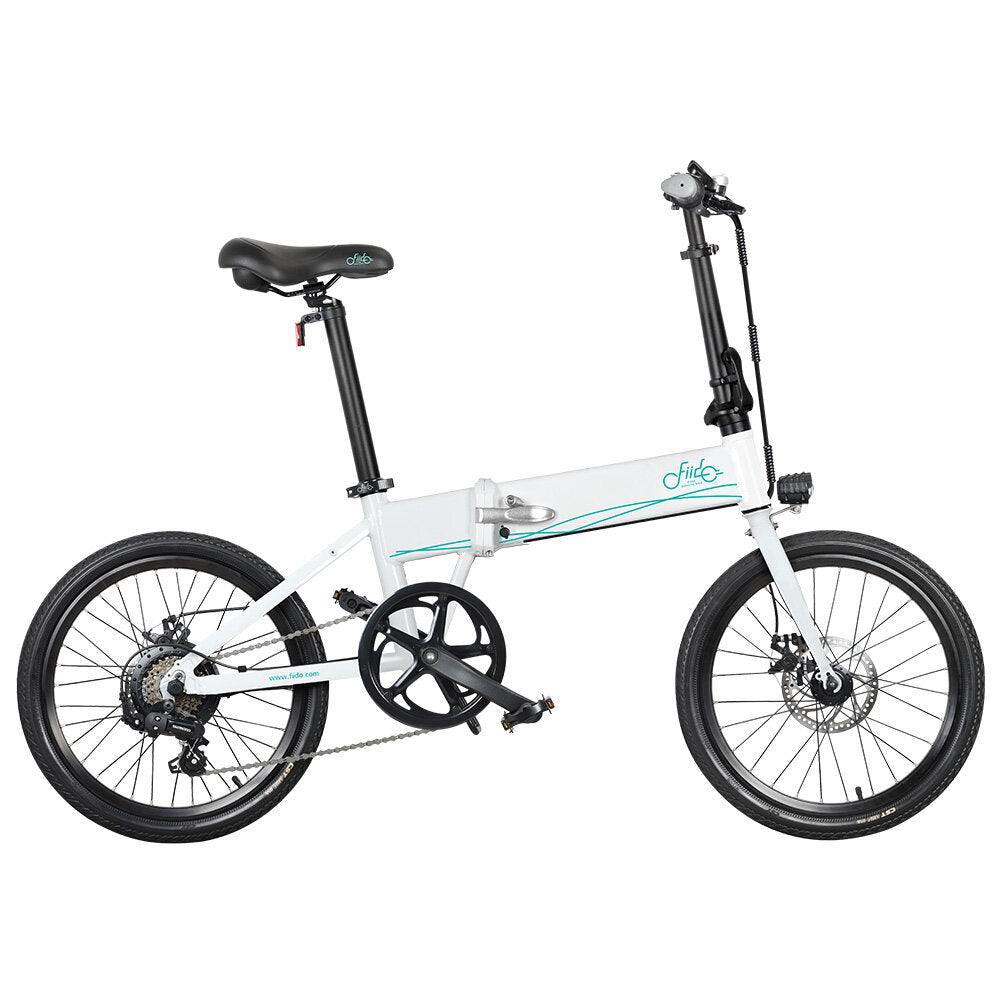 [US Direct] FIIDO D4s 10.4Ah 36V 250W 20 Inches Folding Moped Bicycle 25km/h Top Speed 80KM Mileage Range Electric Bike US Plug - Trendha