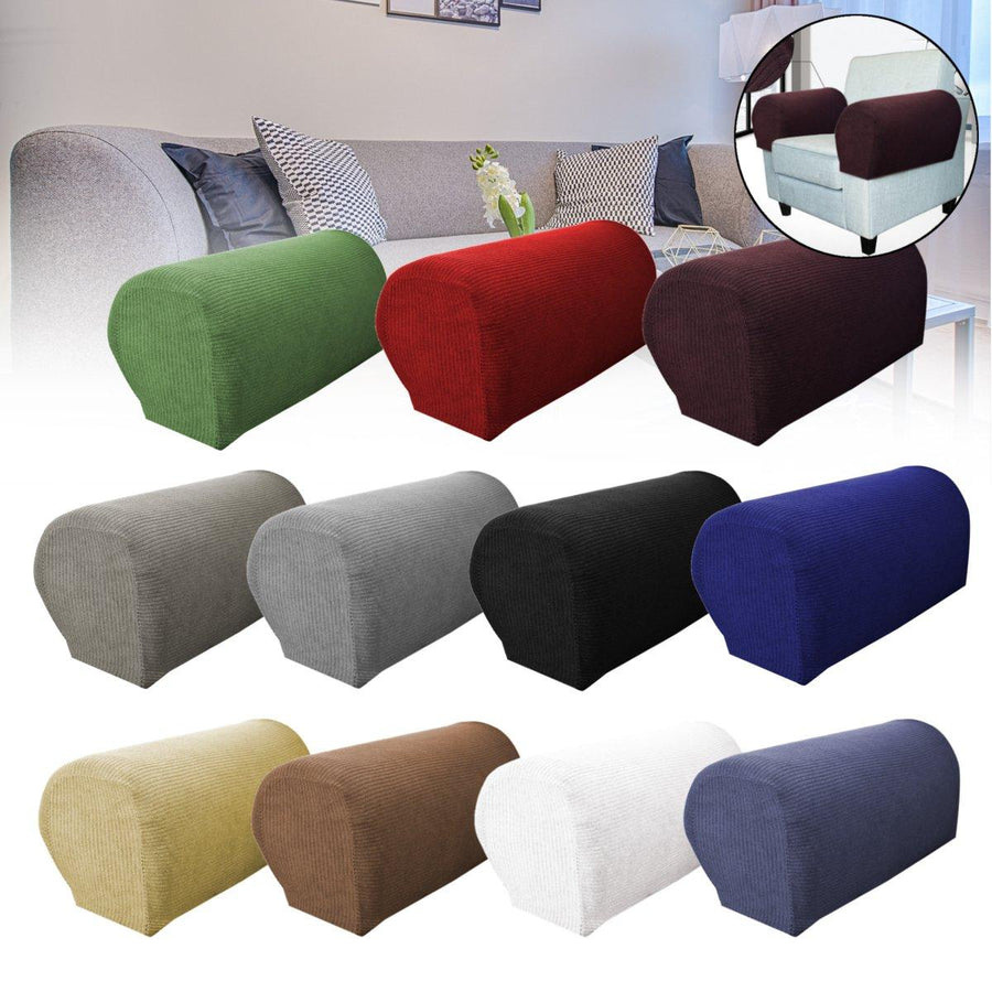 2Pcs Stretch Furniture Armrest Covers Waterproof Sofa Couch Slipcovers Sofa Chair Arm Protectors Anti-Slip Furniture Protector - Trendha
