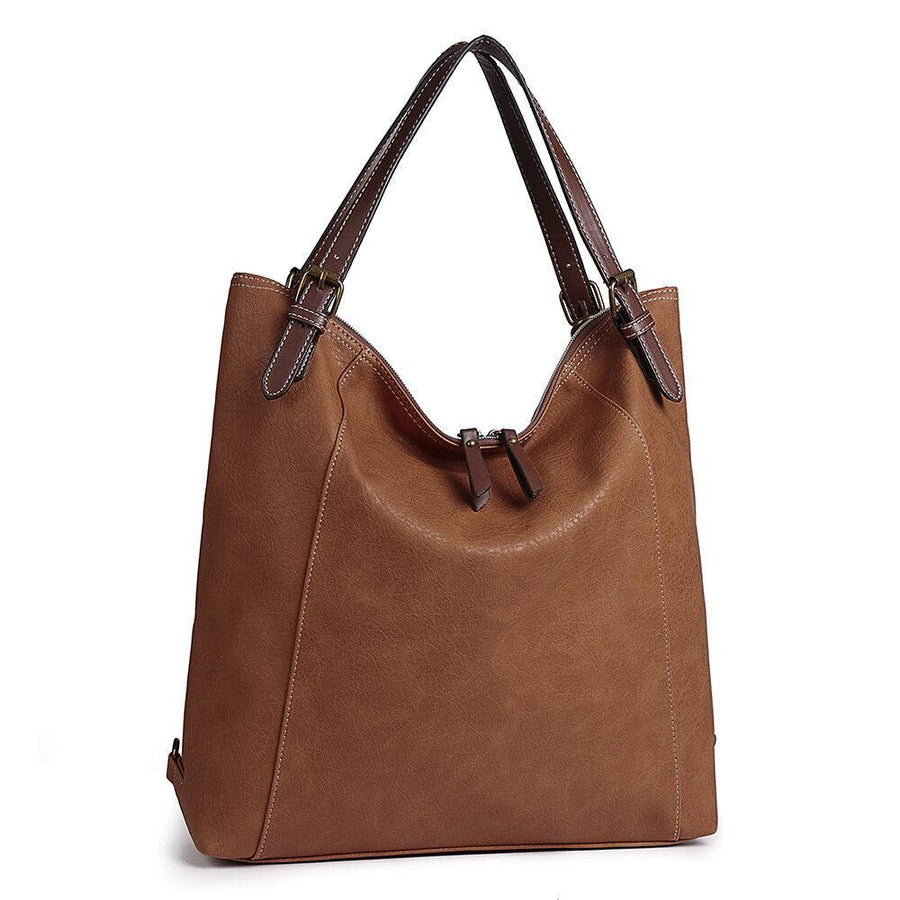 Brenice Women Tote Handbag Vintage Multifuntion Backpack Shoulder Crossbody Bag - Trendha