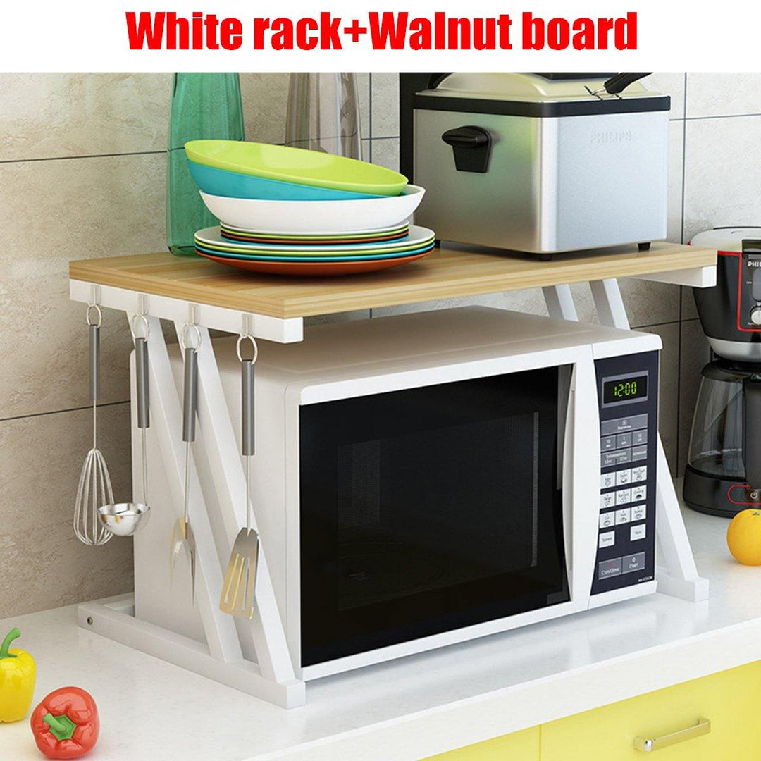 2 Tier Kitchen Baker Rack Microwave Oven Stand Storage Cart Workstation Shelf Desktop Organizer - Trendha