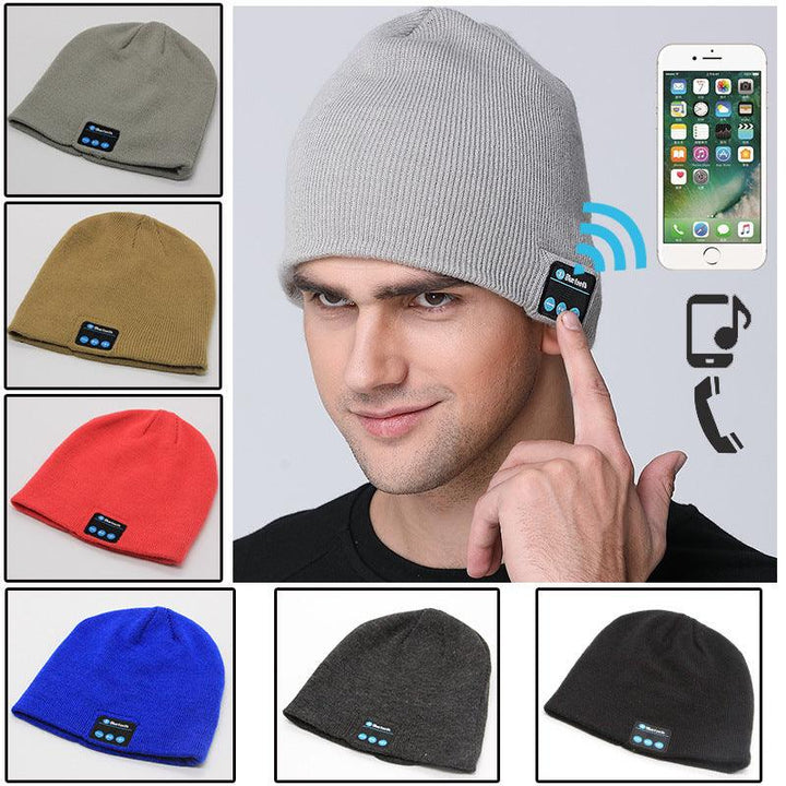 European And American Outdoor Wireless Headset Knitted Hat Multifunctional Music Hat - Trendha