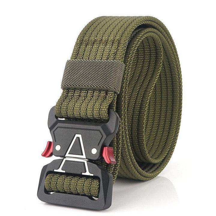 125cm 3.8cm Nylon Waist Leisure Belts Zinc Alloy Tactical Belt Quick Release Inserting Buckle - Trendha