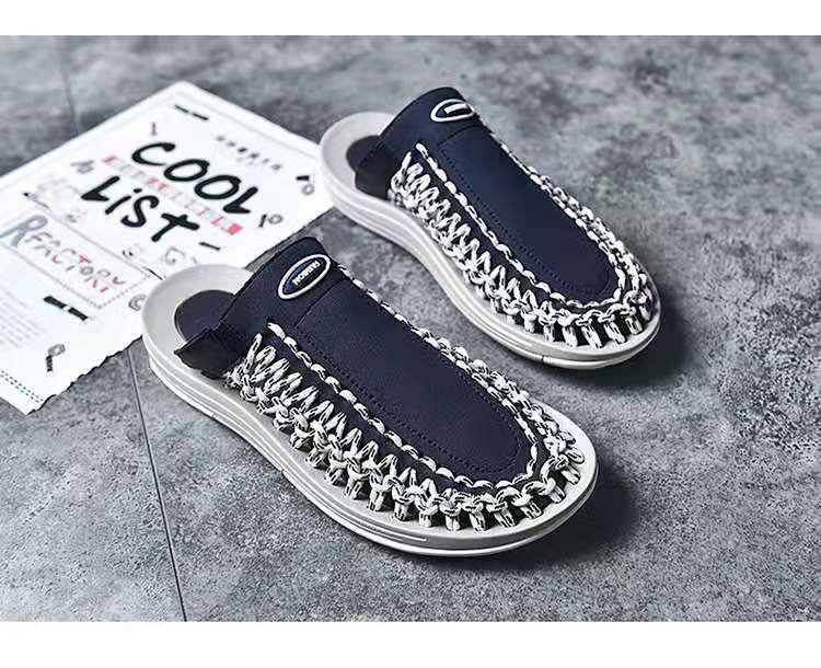 Fashion Simple Men's Woven Sandals And Slippers - Trendha