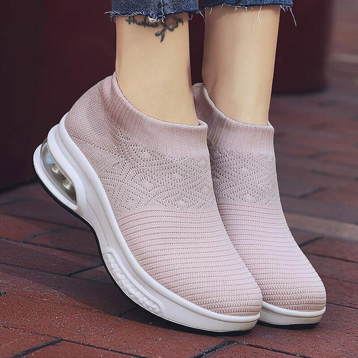Women Casual Knitted Sports Simplicity Comfortable Running Shoes - Trendha