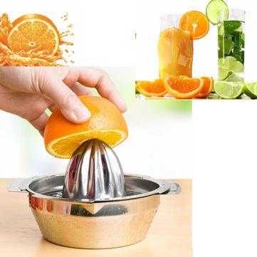 Stainless Steel Fruit Lemon Kitchen Citrus Juicer Hand Press Squeezer Tool - Trendha