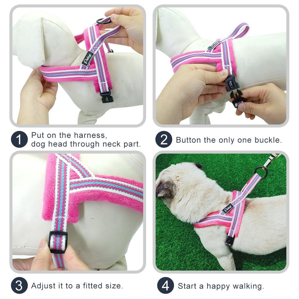 Adjustable Reflective Dog Harness - Trendha