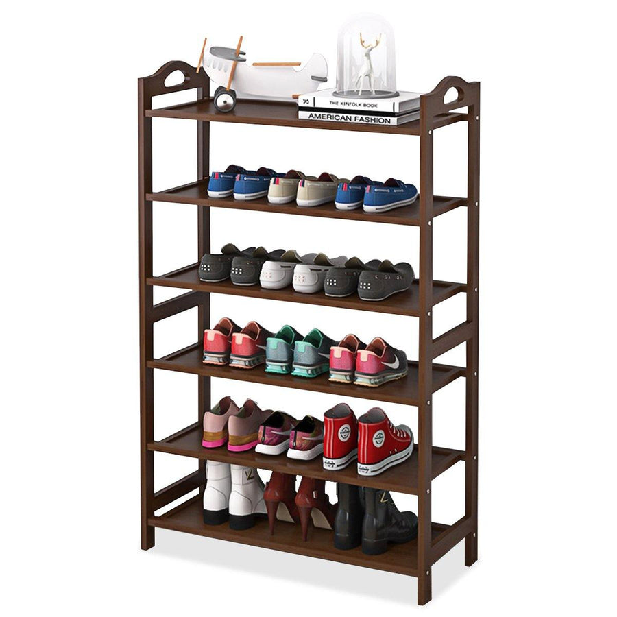 3/4/5/6 Tiers Shoe Rack Multi-layers Storage Shelf Space Saving Organizer Books Decorations Stand for Home Office - Trendha