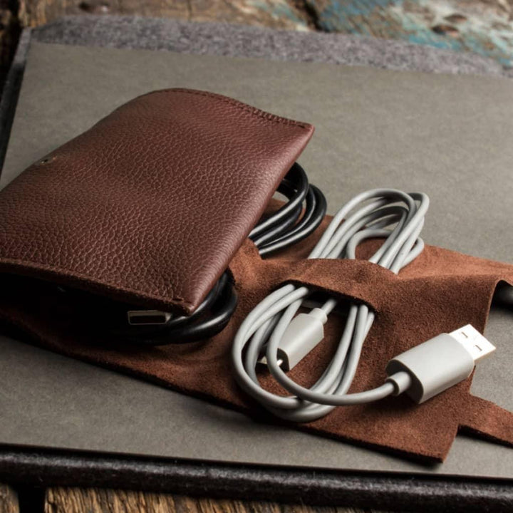 Brown Leather Cord Wrap - Trendha