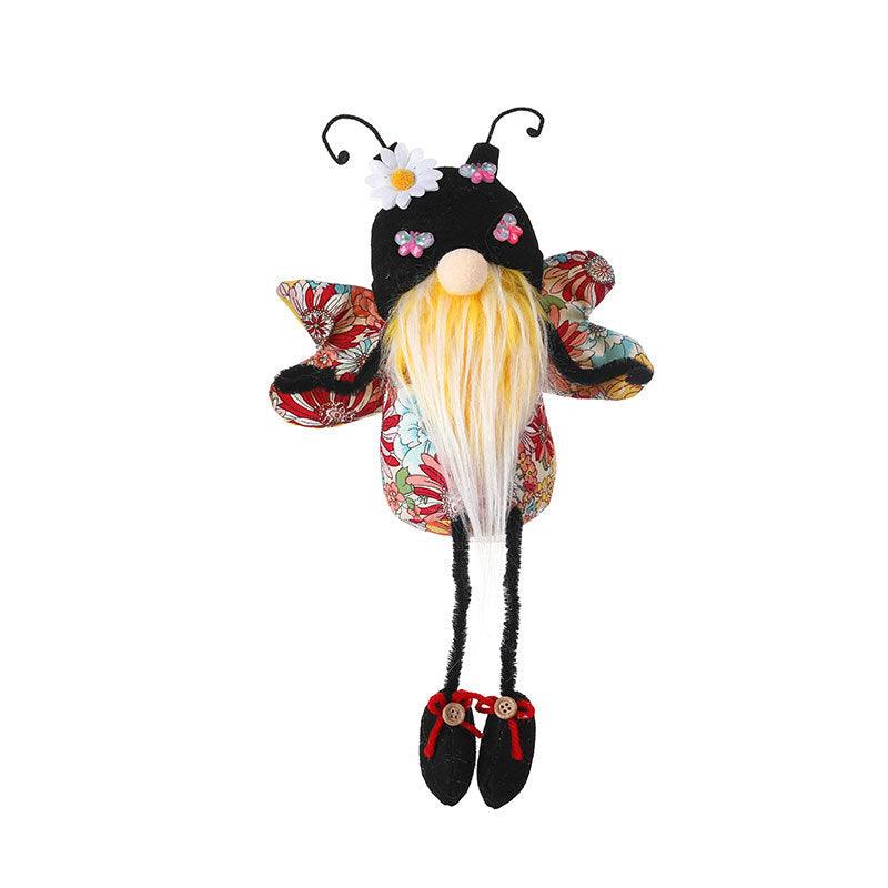 Bee Festival Flower Butterfly Long Legs Faceless Doll - Trendha