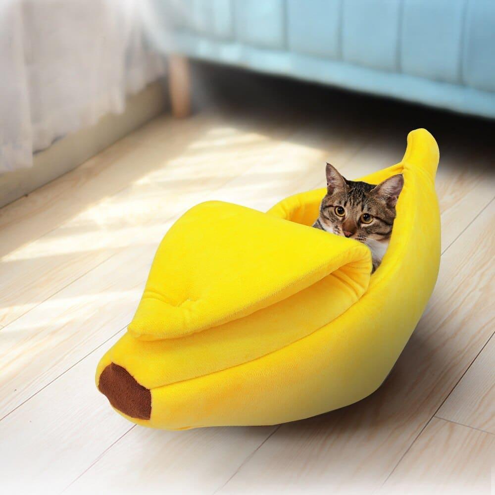Banana Shaped Bed for Cats - Trendha