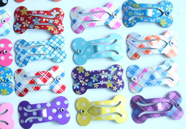 Bone Shaped Hair Clips for Dogs - Trendha
