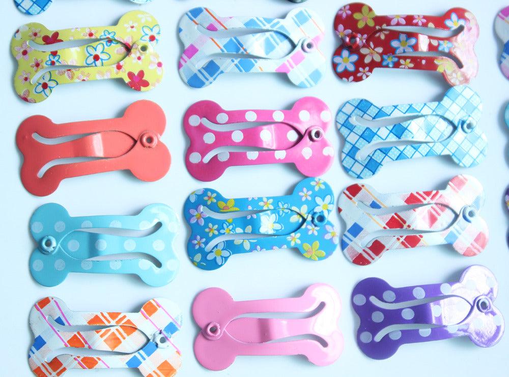 Bone Shaped Hair Clips for Dogs - Trendha