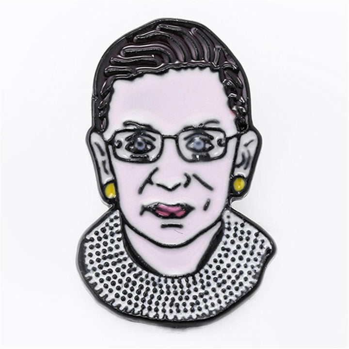 Ruth Bader Ginsburg Head Brooch - Trendha