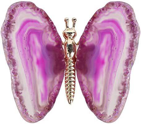 Natural Agate Butterfly Wings Light Luxury Mineral Ornament - Trendha