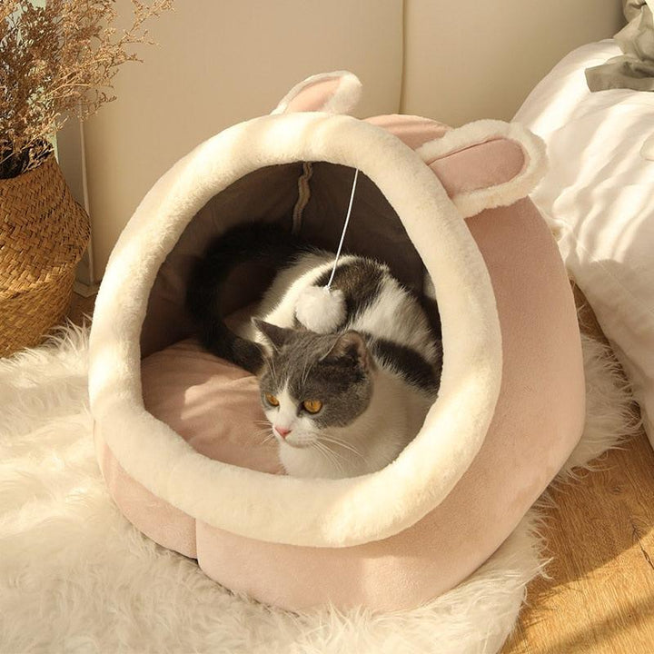 Cats Warm Basket Bed - Trendha