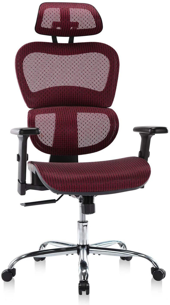 Home Office Chair Mesh Ergonomic Computer Chair with 3D Adjustable Armrests Desk Chair High Back Technical Task Chair - Trendha