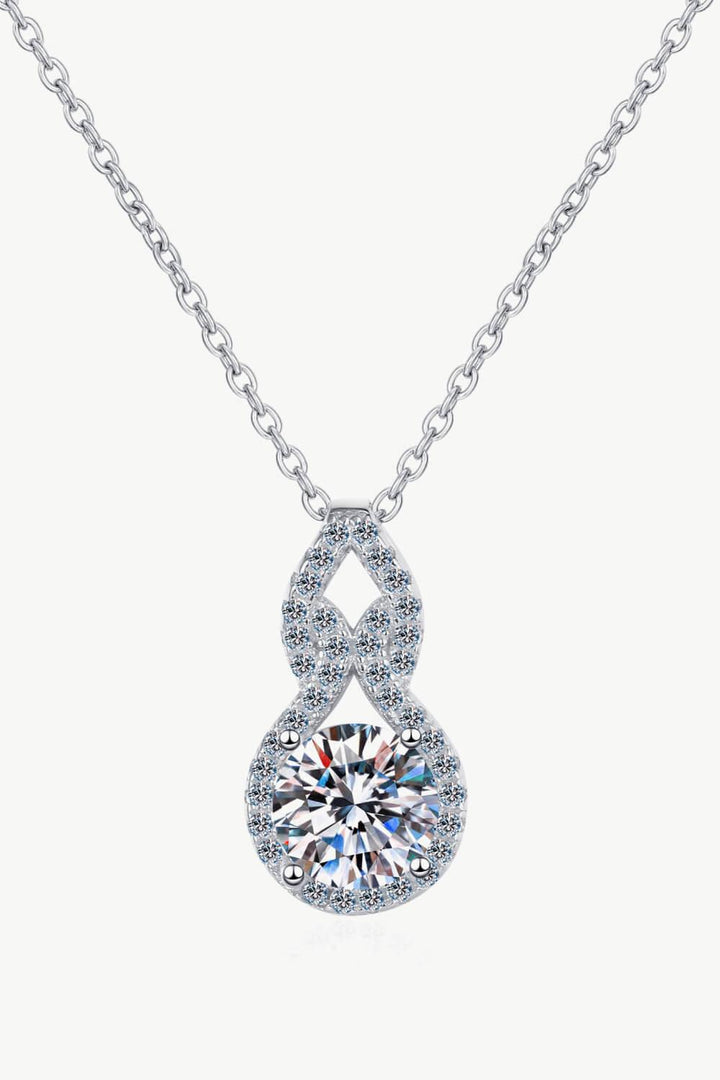 1 Carat Moissanite Pendant Necklace - Trendha