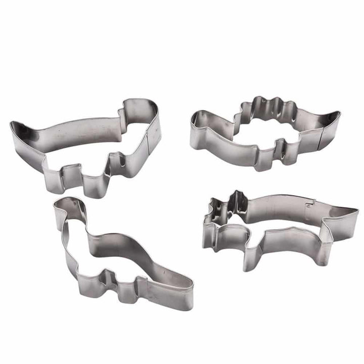 Cute Dinosaur Shaped Eco-Friendly Stainless Steel Cookie Cutters Set - Trendha
