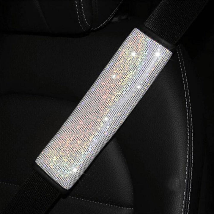 Multicolor Bling Seat Belt Strap Covers - Trendha