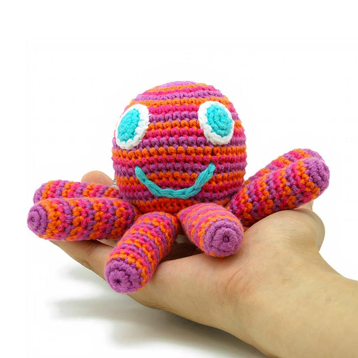 Pink Octopus Rattle - Trendha