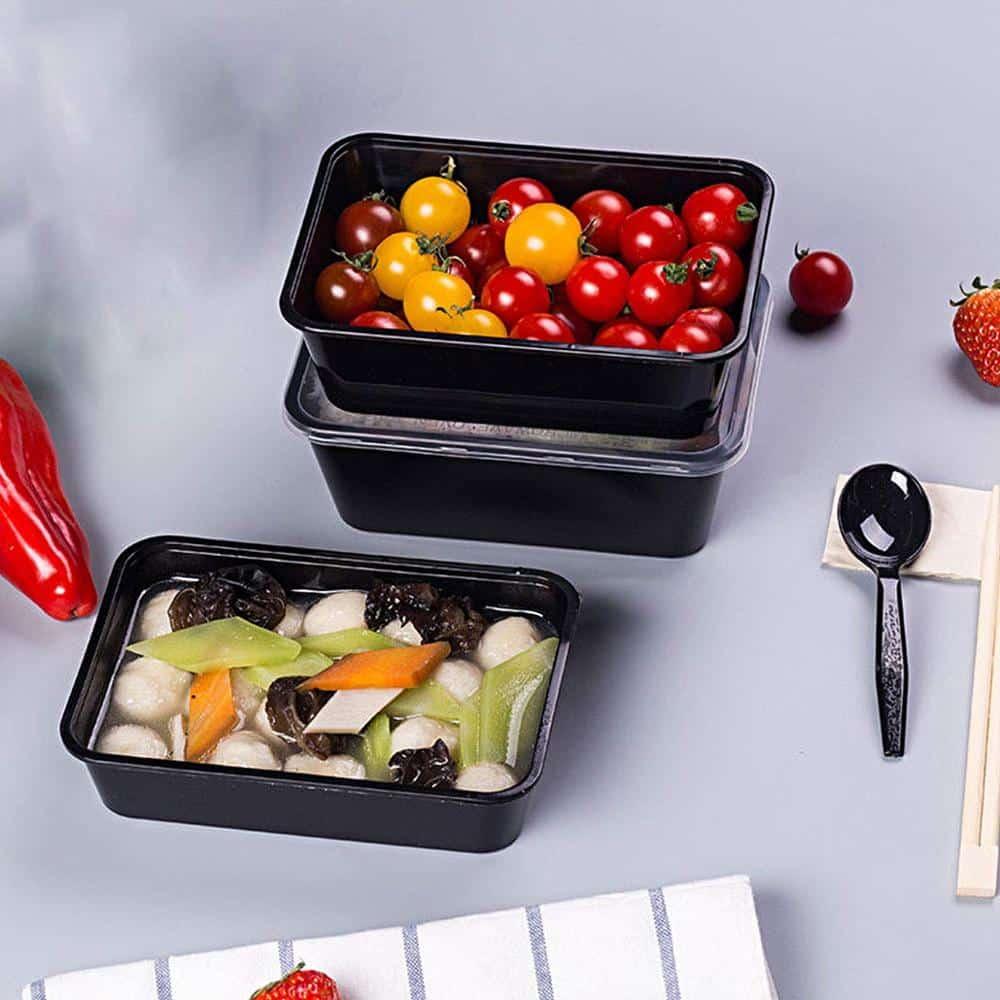 Disposable Plastic Containers with Lid 10 pcs Set - Trendha