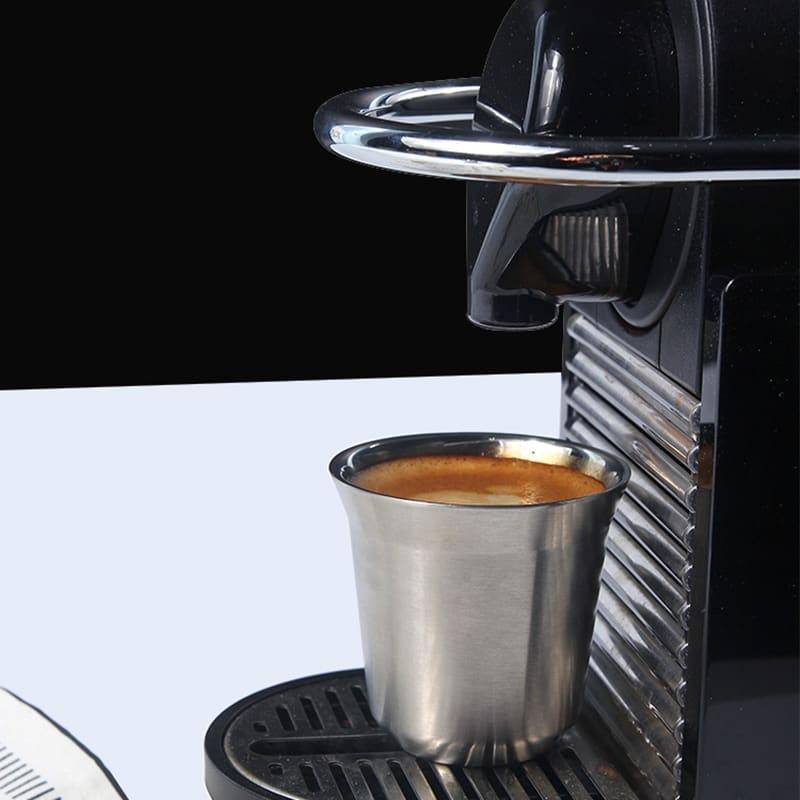 Double Wall Stainless Steel Espresso Cups 2 pcs Set - Trendha