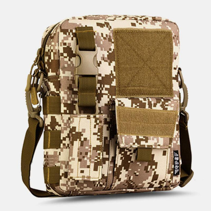 Men Camo Pattern Multifunction Large Capacity Outdoor Travel Tactical Bag Crossbody Bag Shoulder Bag Square Bag - Trendha