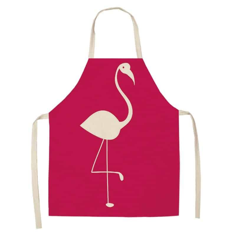 Flamingo Print Apron - Trendha
