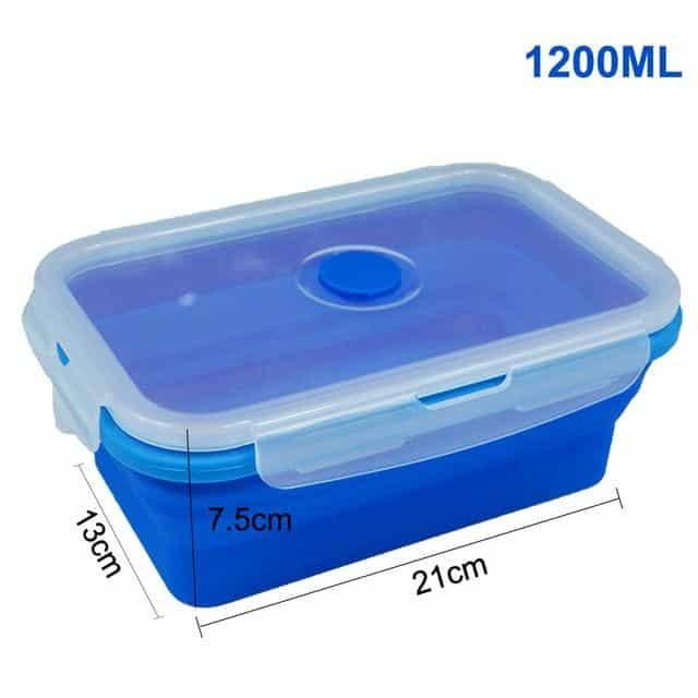 Folding Colorful Silicone Food Storage Container - Trendha