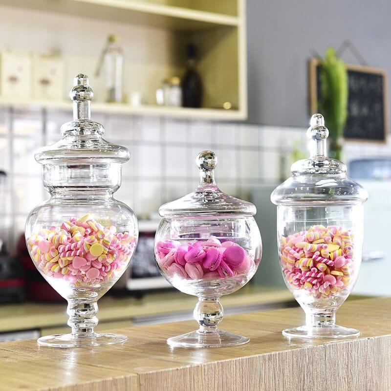 Glass Candy Jar for Wedding - Trendha