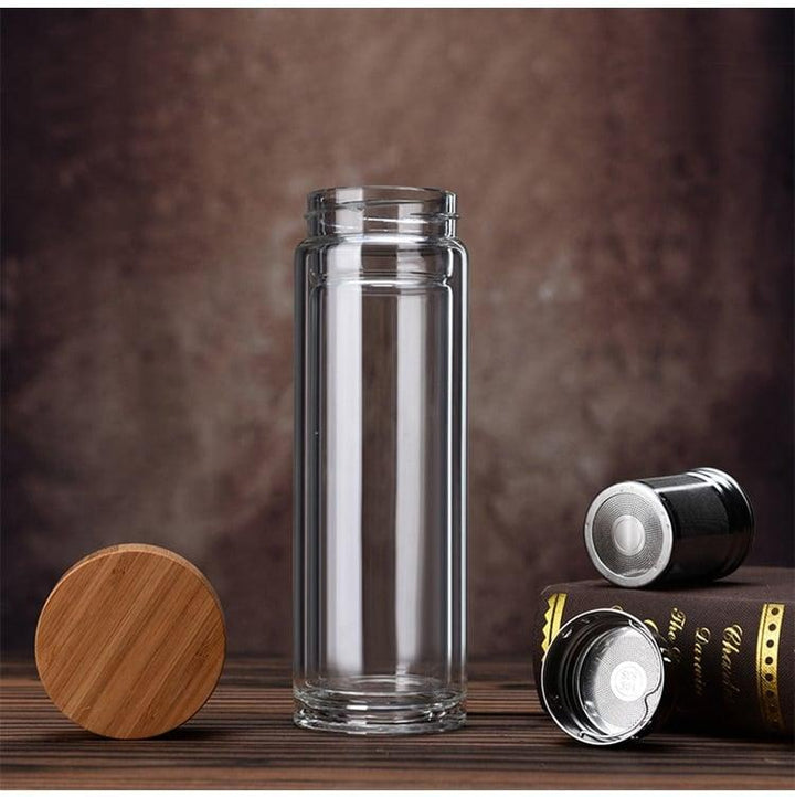 Glass Tea Bottle With Filter - Trendha
