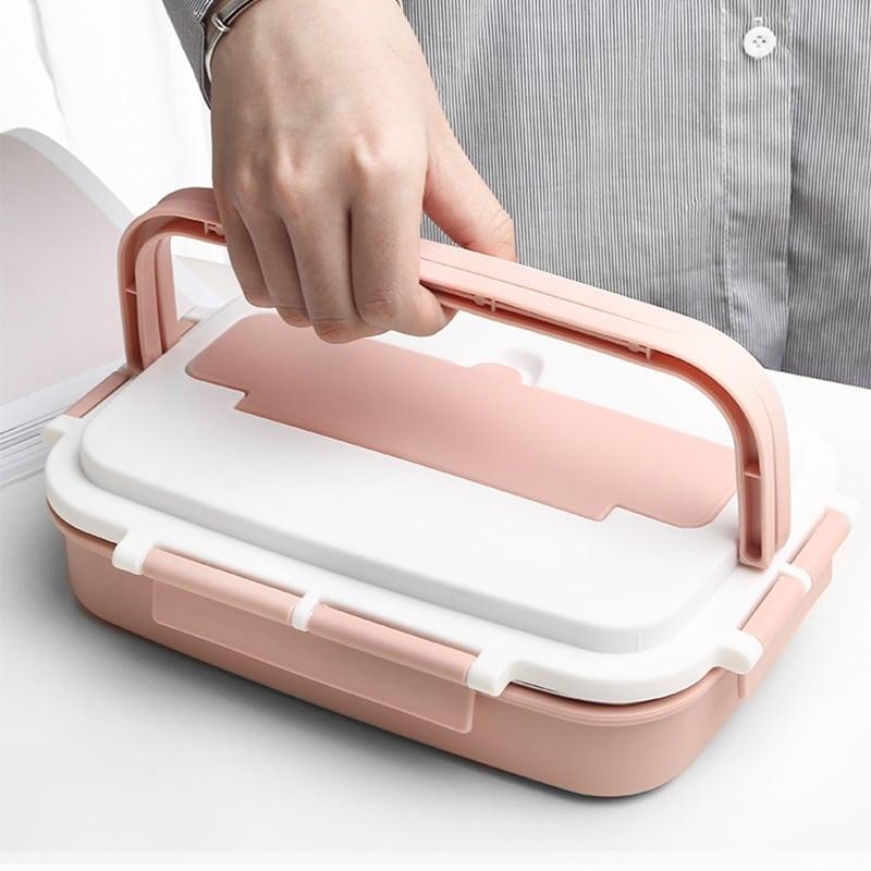 Handle Thermal Food Container With Compartments - Trendha