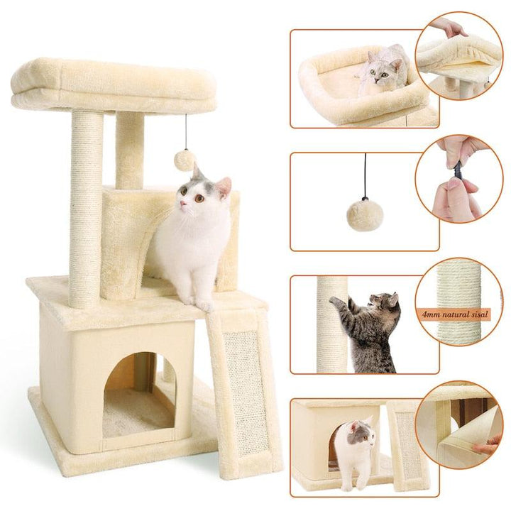 Happy Cat Tree House with Ladder - Trendha